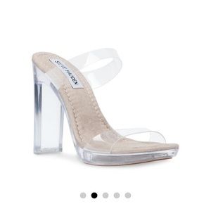 Steve Madden clear heels